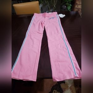 NWT S Aeropostale Pink Wide Leg Sweatpants